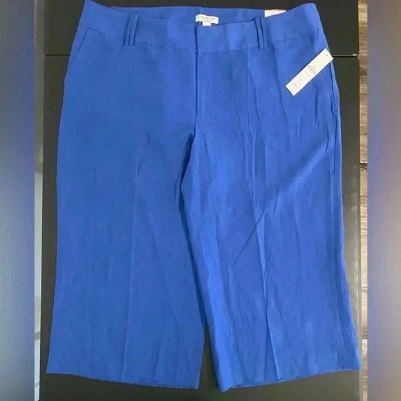 Coldwater Creek Linen Silk Wide Leg Crop Pants New Plus Size - Picture 3 of 13